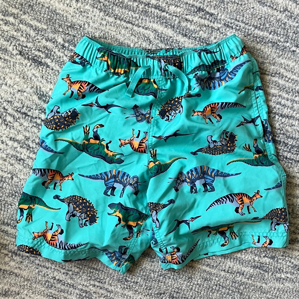 Hanna Andersson 10 swim Trunks Dinos Dinosaur